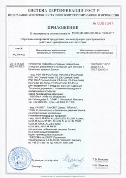 2017.06.19 Кольчугино - Приложение к сертификату Устройства поворотные, откидные, Siegenia-Aubi KG. ГОСТ 30777-2012